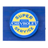 Vintage Chevrolet Super Service Metal Backlit LED Sign – 15" x 18"